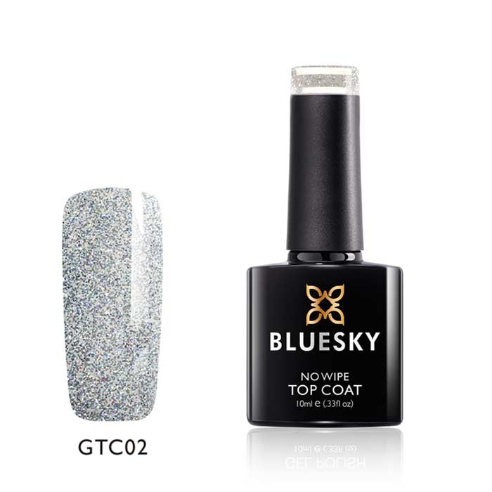 BLUESKY | Top coat No Wipe Glitter 